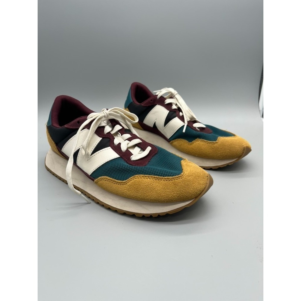 New Balance 237 Shoes Gray Burgundy Teal and Mustard MS237HR1 Men's Size 10